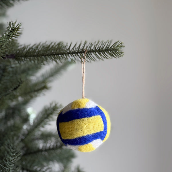 Felt Volleyball Ornament
