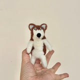 Felt Finger Puppet: Alaskan Husky Dog