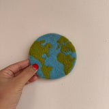 Felt Planet Earth Coasters - Set of 4