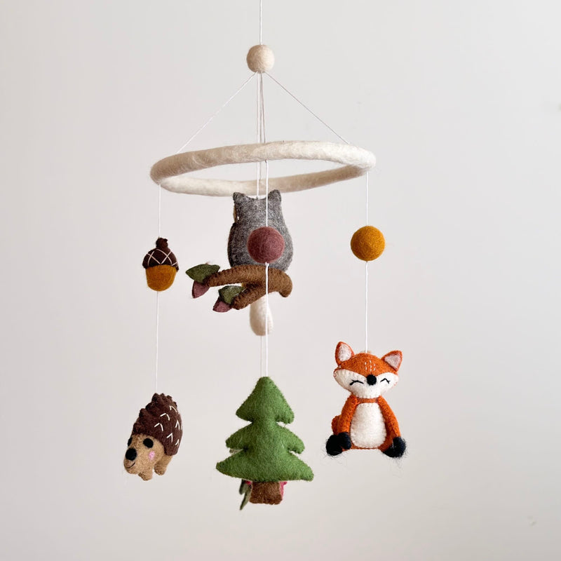 Forest Friends Felt Baby Mobile