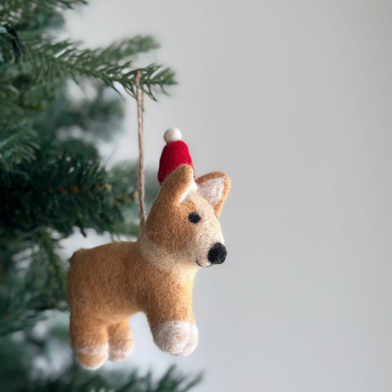 Felt Ornament - Corgi Dog