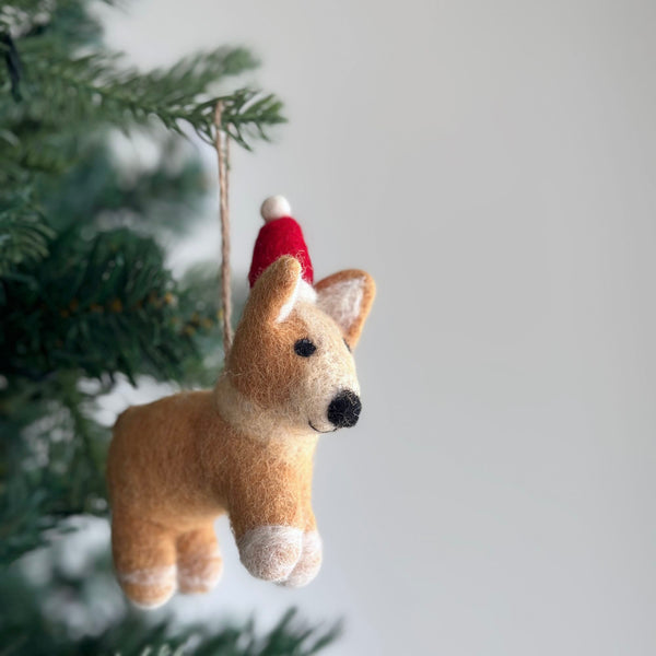 Felt Ornament - Corgi Dog