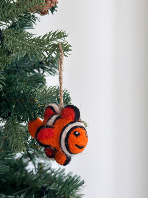Felt Ornament - Mini Clownfish