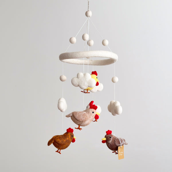 Felt Baby Mobile - Chicken