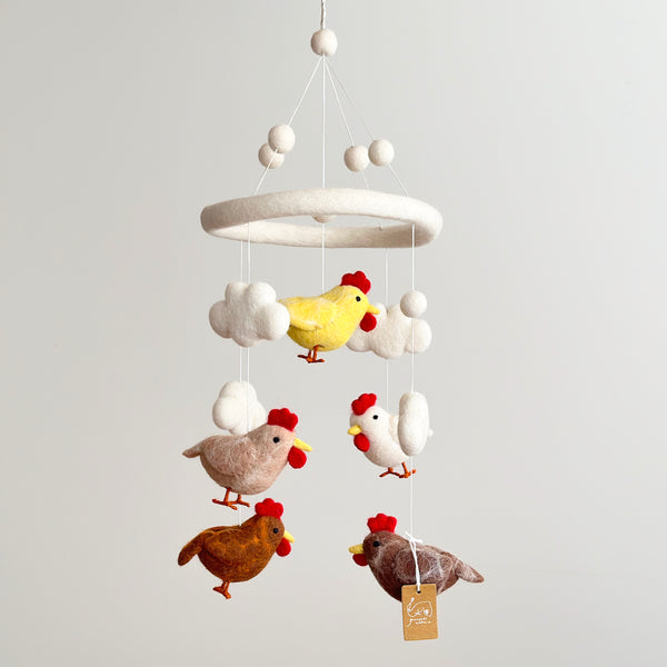 Felt Baby Mobile - Chicken