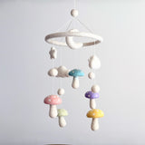 Pastel Mushroom Baby Mobile