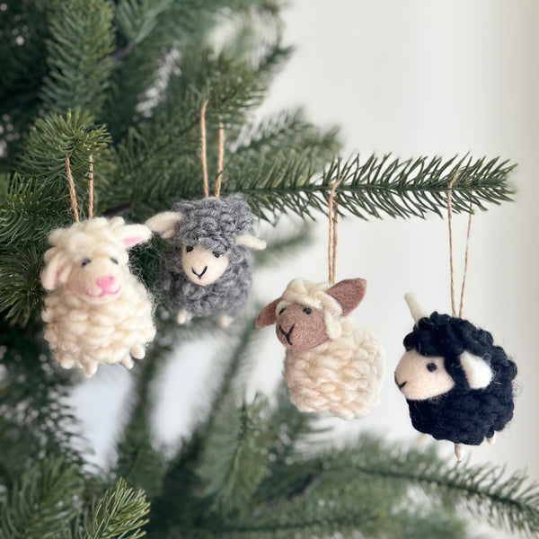 Felt Mini Sheep Ornament