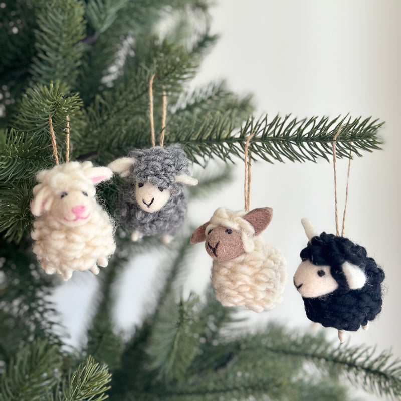 Felt Mini Sheep Ornament