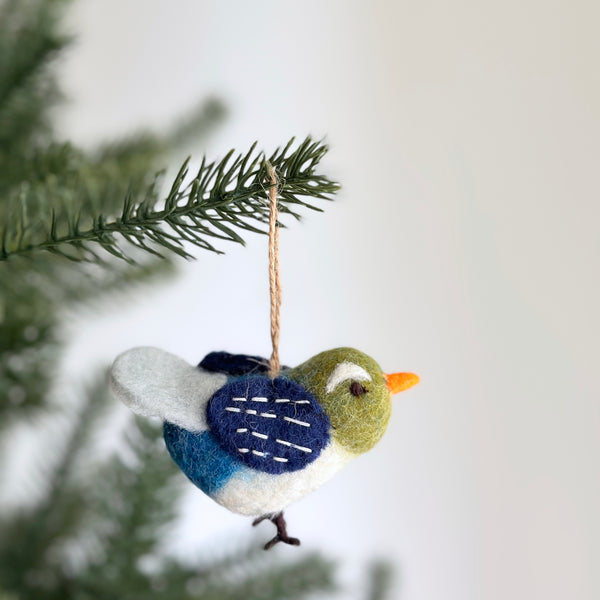 Felt Ornament - Blue Bird