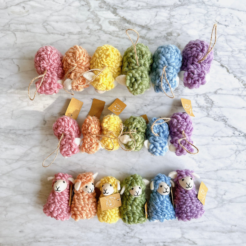 Candy Sheep finger puppet - Set of 6