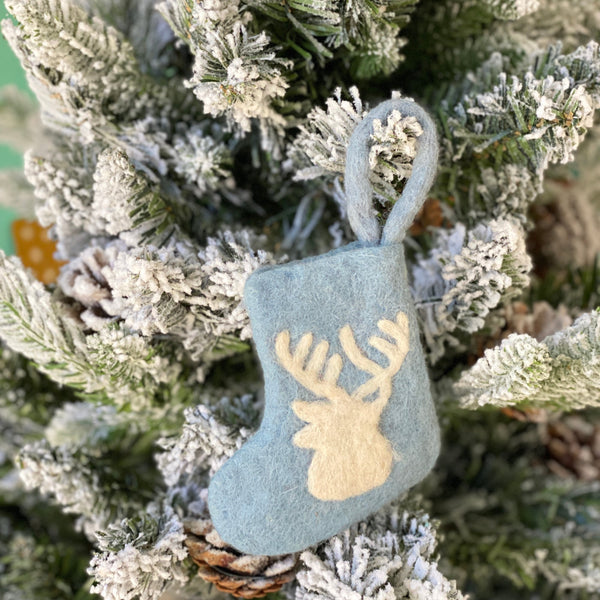 Felt Ornament - Stocking / Blue