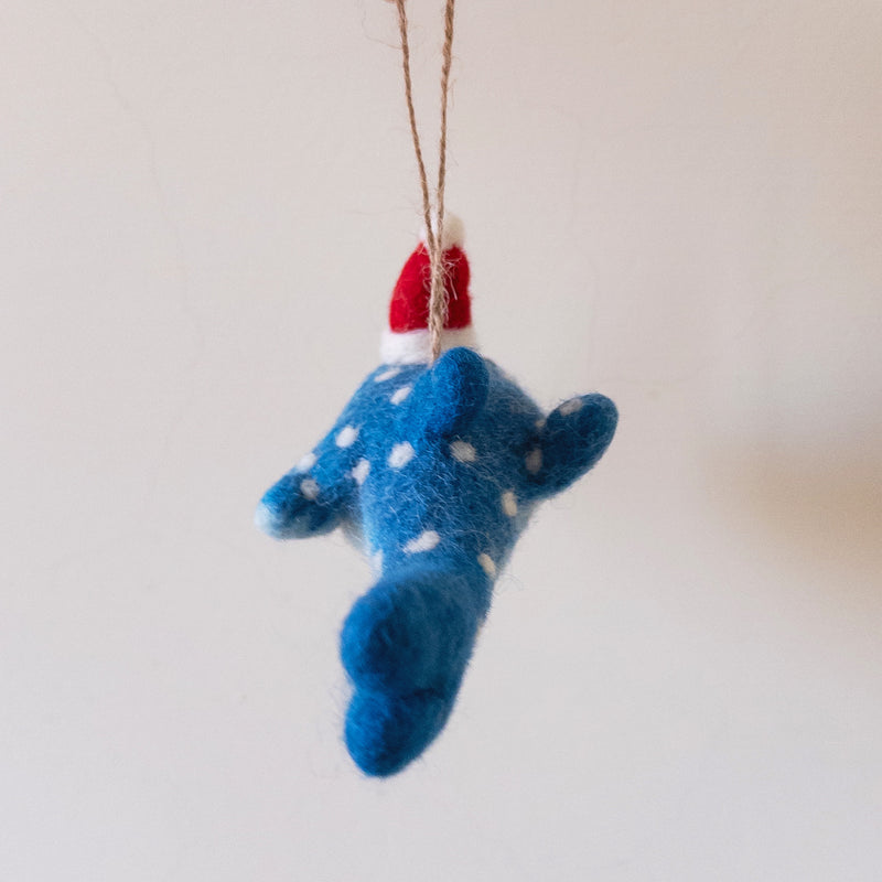 Felt Ornament - Smiley Whale Shark