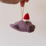 Felt Ornament - Manatee