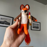 Felt Toy - Fox Holding Chicken