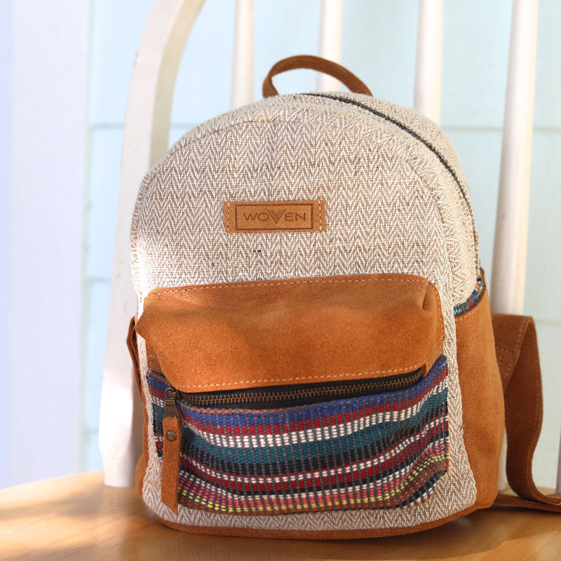 Recycled Fabric Mini Backpack