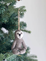 Felt Yoga Sloth Ornament