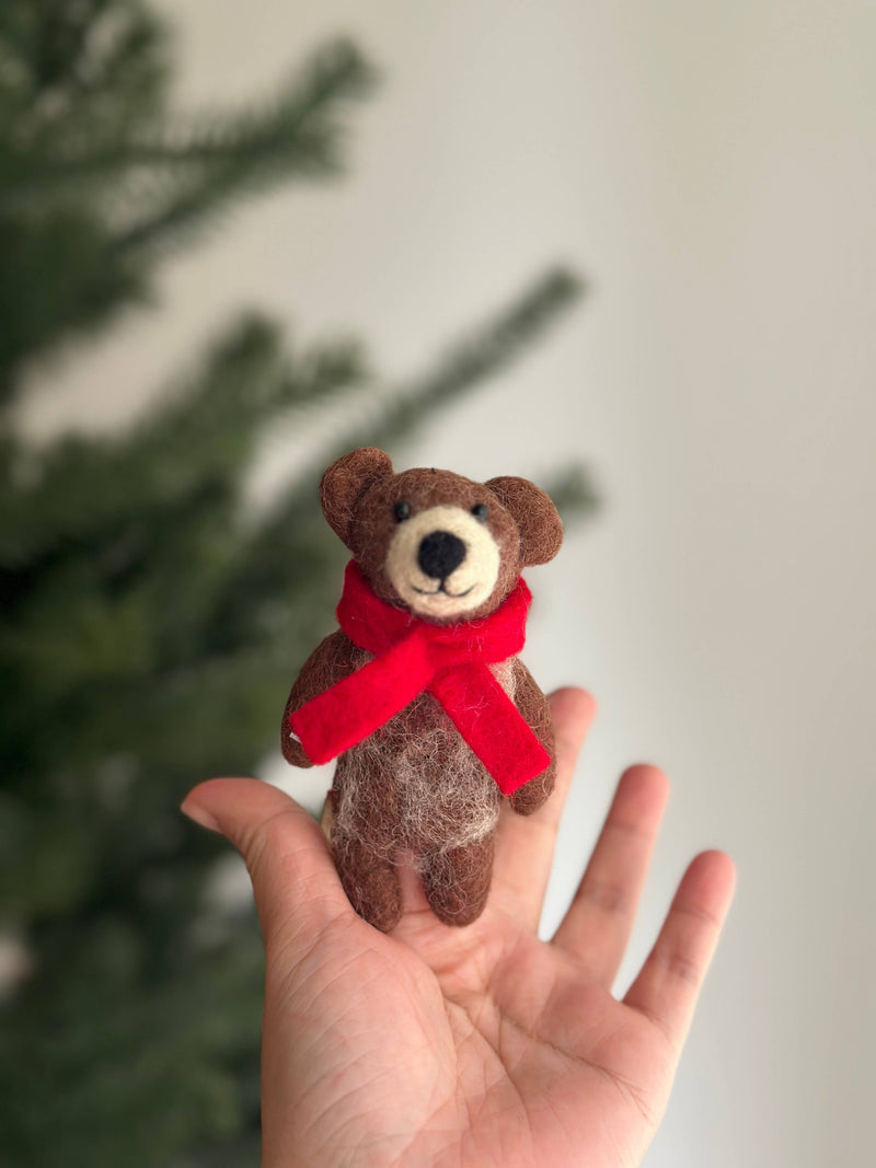 Felt Finger Puppet: Honey Bear