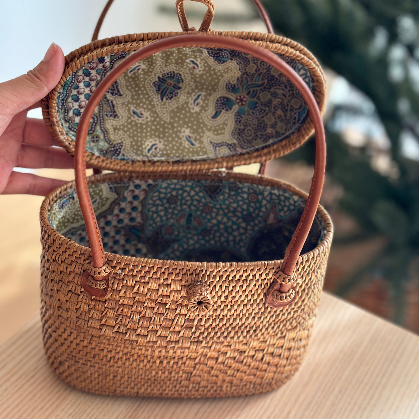 Thai Rattan Purse Round Elevate Your Look With The Bali Hailey