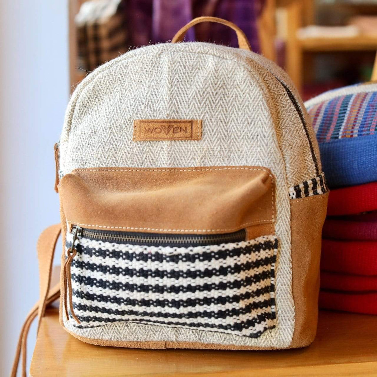 WOVEN Backpacks Ganapati Crafts Co