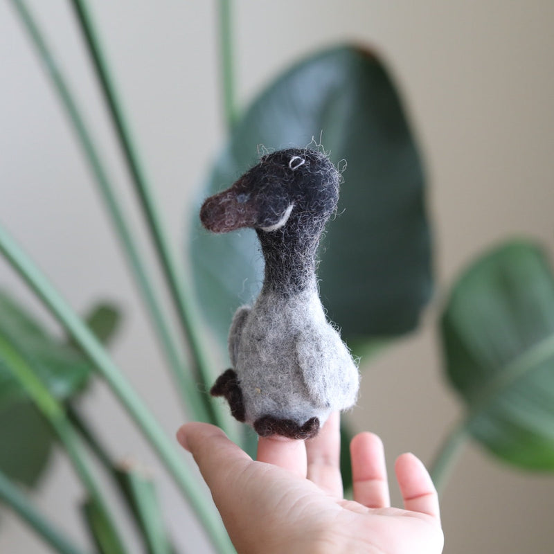 The Black Penguin Finger Puppet
