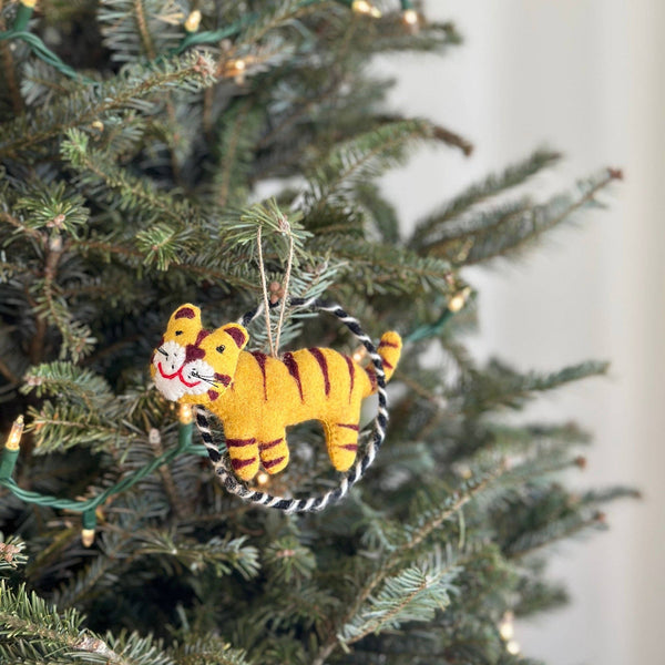 Felt Ornament - Circus Tiger
