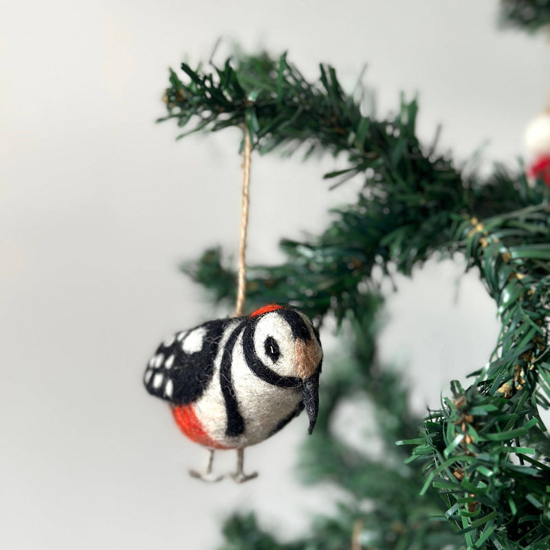 Felt Ornament - Woodpecker