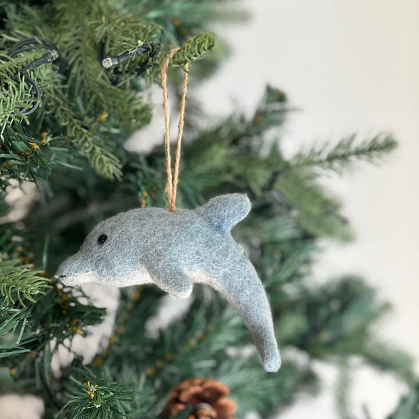 Felt Ornament - Dolphin