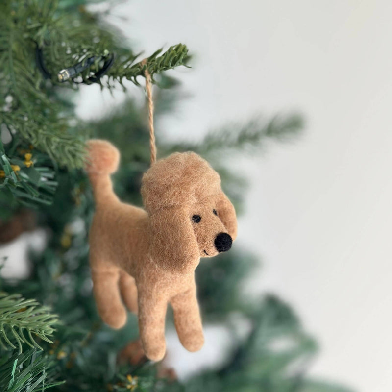 Felt Ornament - Poodle Ornament