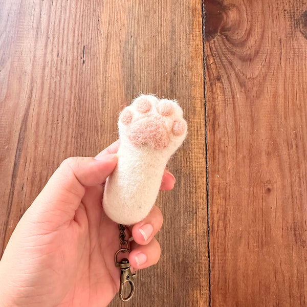 Felt Keychain - Cat Paw