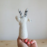 White Goat Finger Puppet