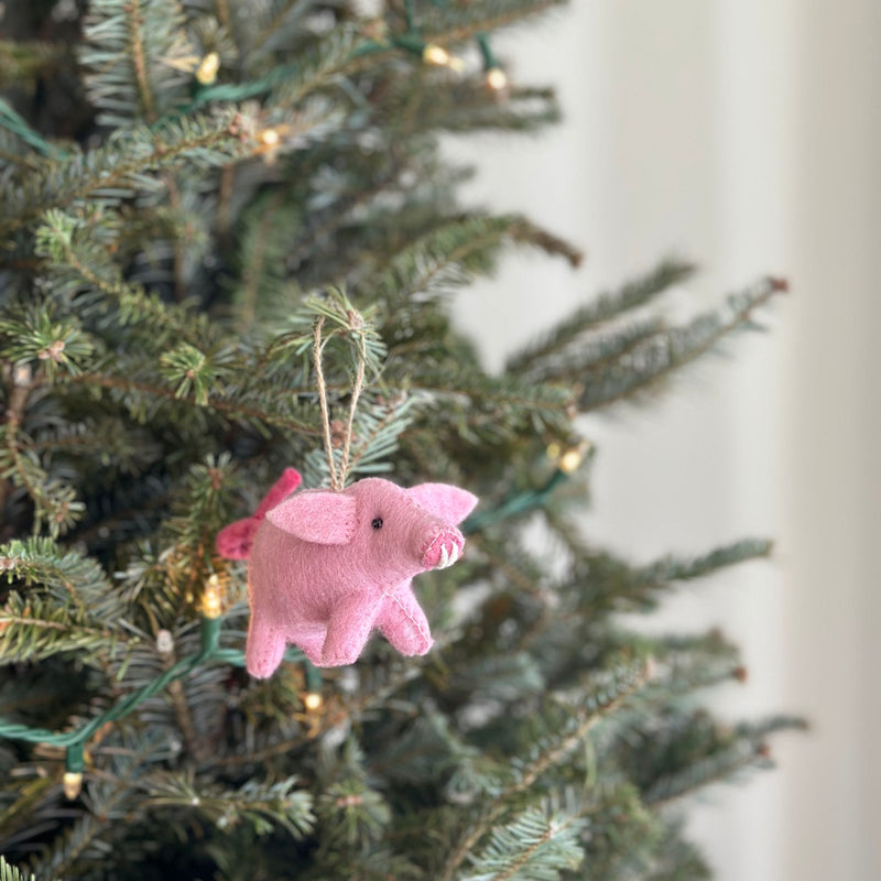 Felt Ornament - Pig