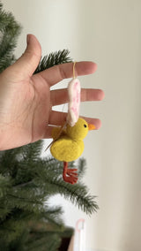 Mini Bunny Chick Ornament