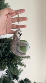 Sloth Embrace: Earth-Holding Decor