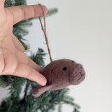 Felt Ornament - Manatee