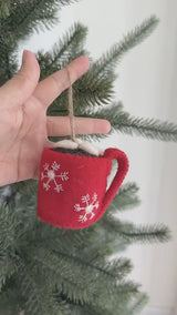 Hot Cocoa with Marshmallow Ornament