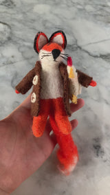 Felt Toy - Fox Holding Chicken