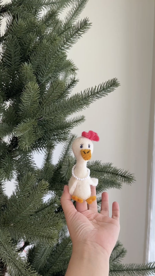 Lady Duck Finger Puppet