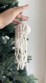 White Jellyfish Ornament