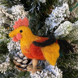Felt Ornament - Rooster / Classical