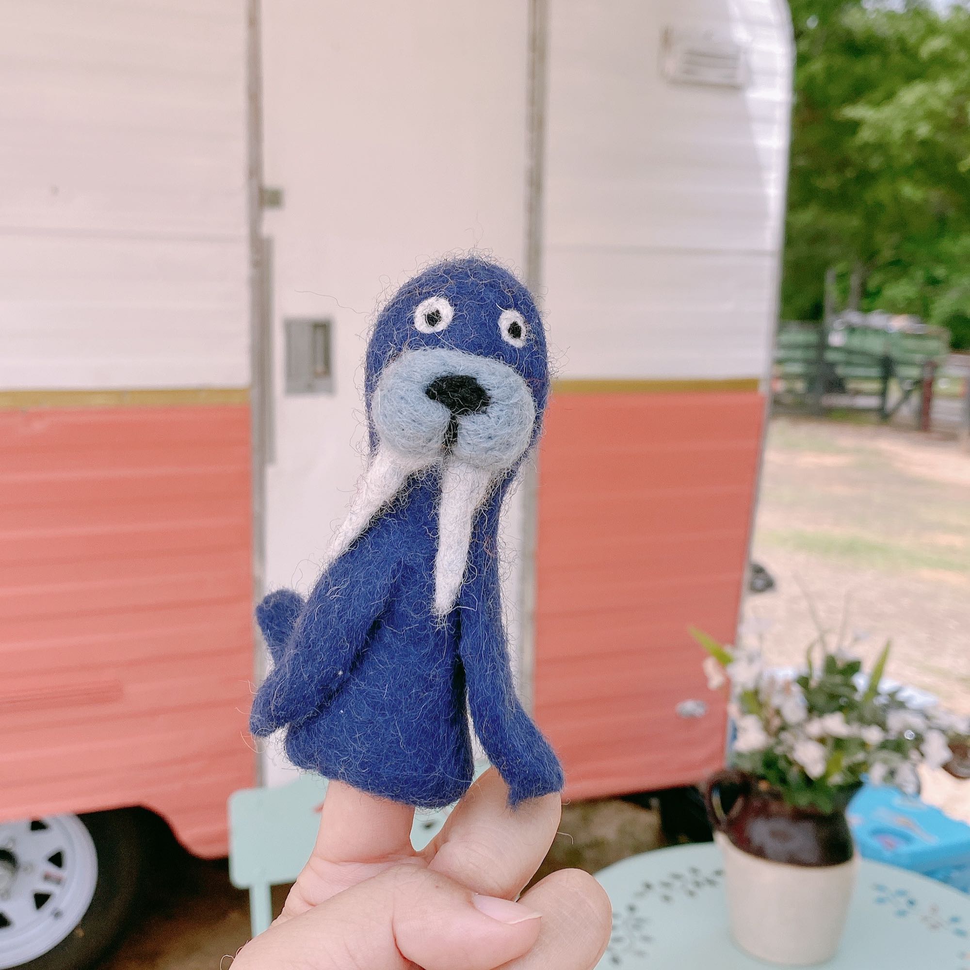 Walrus finger puppet | Sea Animals | Ganapati Crafts Co.