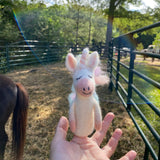 Felt Finger Puppet - Pastel Unicorn