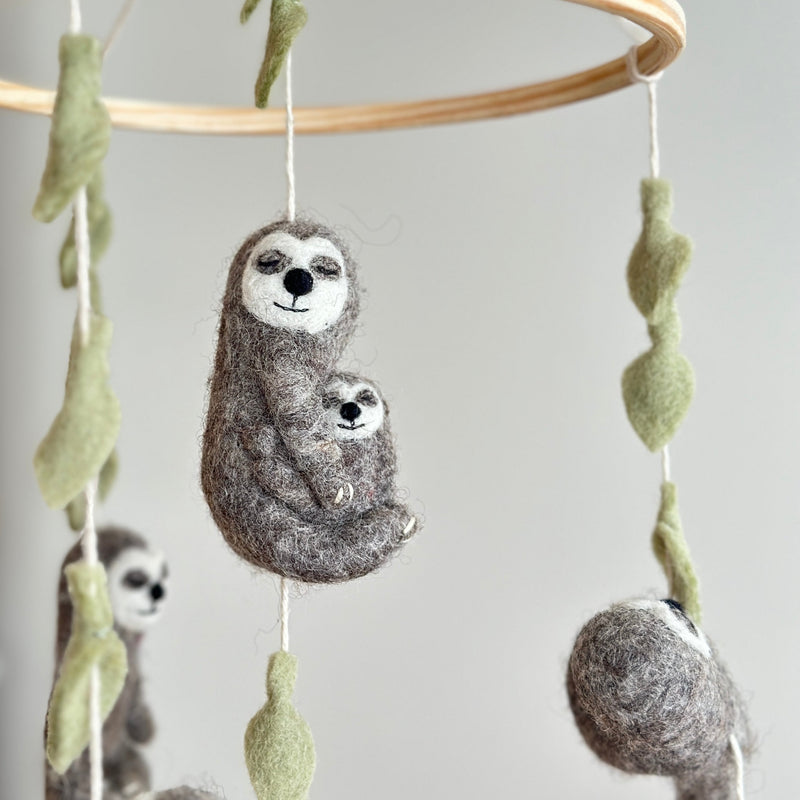 Best Needle-Felted Sloth Baby Mobile in 2024