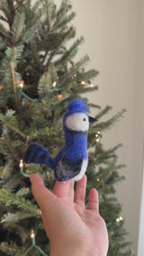 Blue Jay Finger Puppet