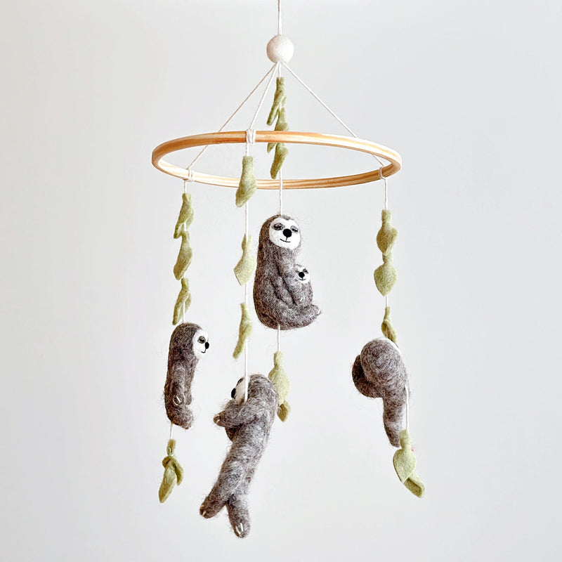 Best Needle-Felted Sloth Baby Mobile