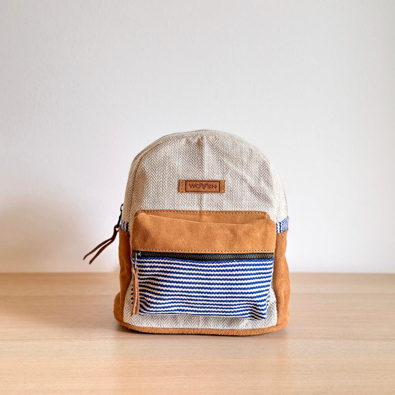 Striped Mini Backpack