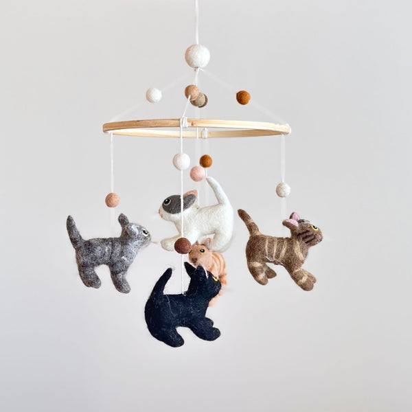 Handcrafted Felt Baby Mobile - Adorable Nursery Decor for Your Little One's Room