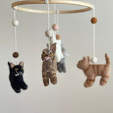 Handcrafted Felt Baby Mobile - Adorable Nursery Decor for Your Little One's Room