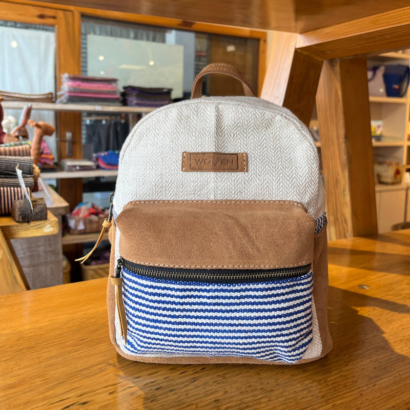Striped Mini Backpack