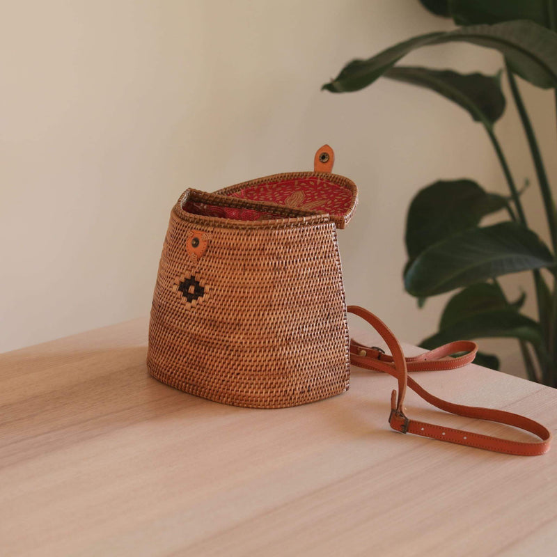 Bali Rattan Mini Backpack Premium Quality Unique Handmade Gifts And Accessories - Ganapati Crafts Co.
