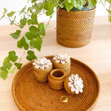 Bali Rattan Ring Box Premium Quality Unique Handmade Gifts And Accessories - Ganapati Crafts Co.